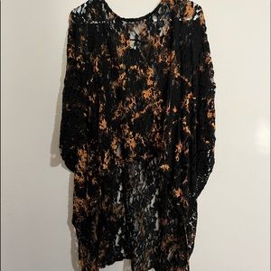 High low, lace western coverup.